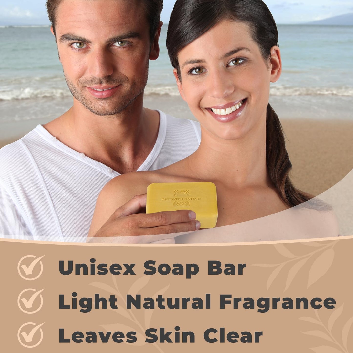 Dead Sea Salt Lemon Sage Soap 4Oz 3-Pack – Purifying and Exfoliating Soap Bar with Dead Sea Minerals for Face & Body, for Men & Women