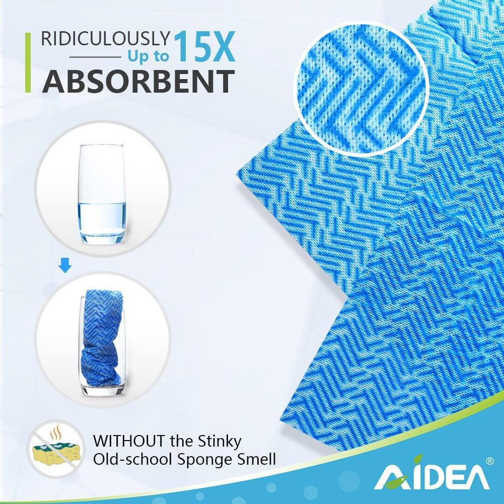 Cleaning Wipes, Multi-Purpose Towel and Reusable Cleaning Cloths 80Ct(1 Pack), Domestic Wipes for Kitchen and Office (12''X24'')
