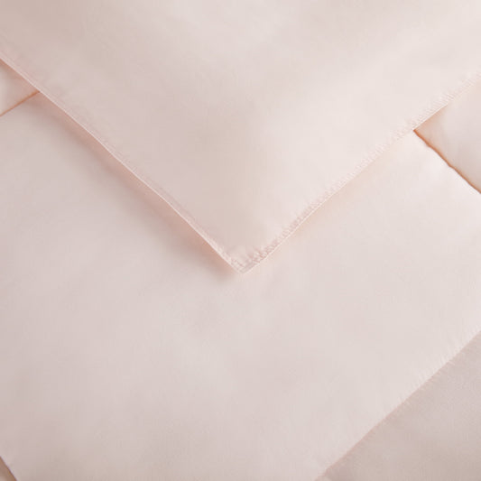 Simply 2-Piece Clean Antimicrobial Blush Pink Comforter Set, Twin XL