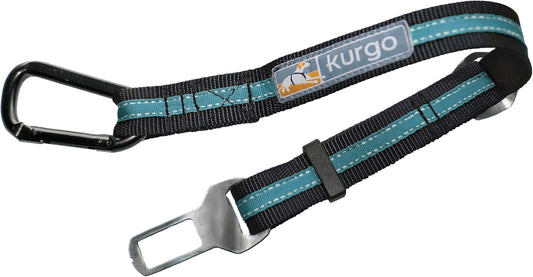 Direct to Seatbelt Tether for Dogs, Adjustable Car Safety Belt Leash, Quick & Easy Installation, Works with Any Pet Harness, Carabiner Clip, Coastal Blue