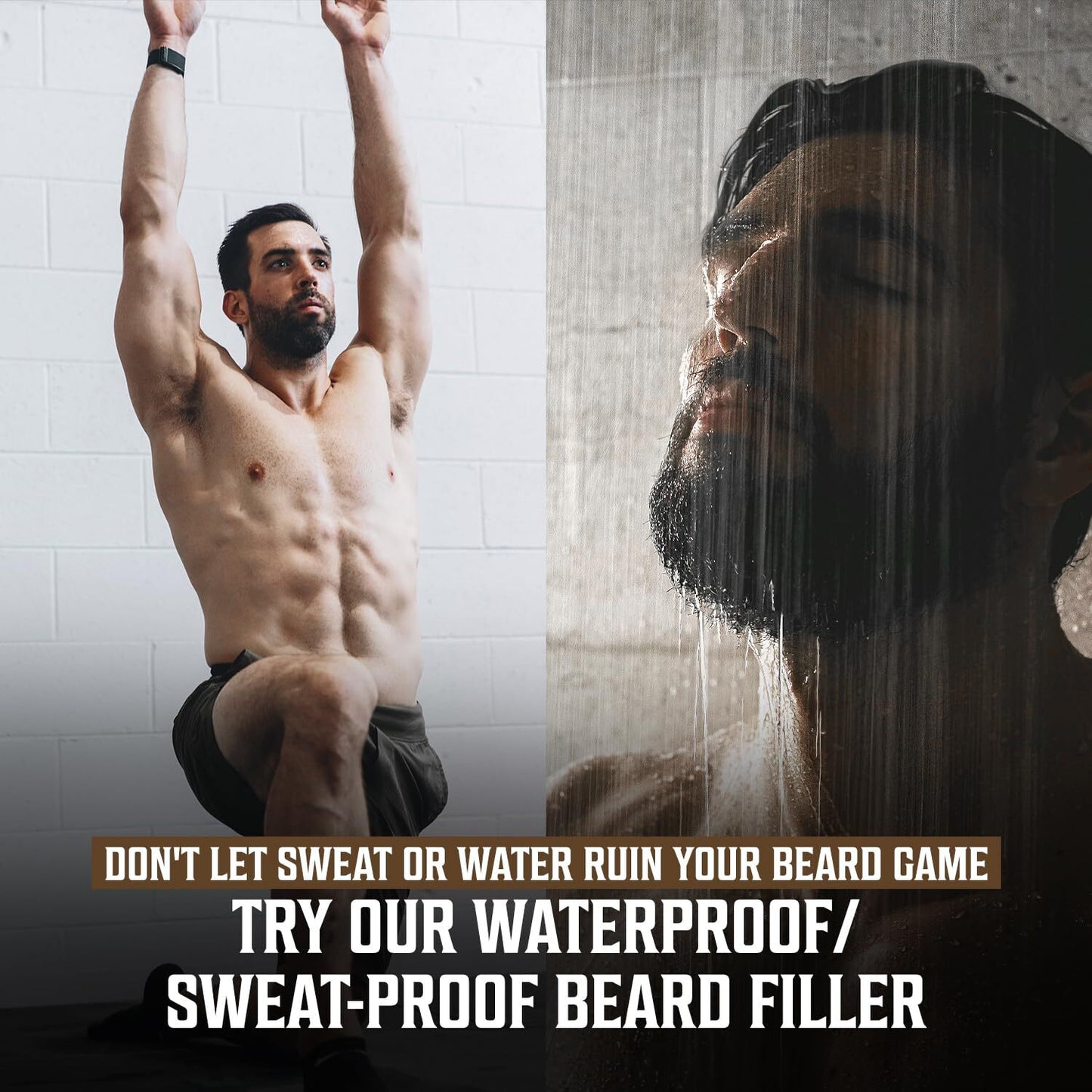 2 Pack Brown Beard Pencil Filler for Men Lapiz Para Barba De Hombre